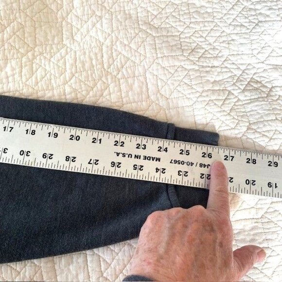 Orvis Men's Pullover Gray Size 2XL Nantucket 1/4 snap Zip Hiking Fleece Lined - Picture 7 of 11